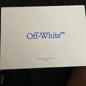 Off-White Black Sneakers with Red Detail